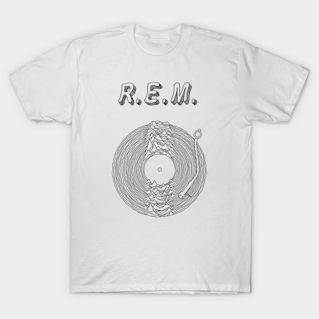 REM- Vintage Wave Aesthetic Design T-Shirt by Ilustra Zee Art